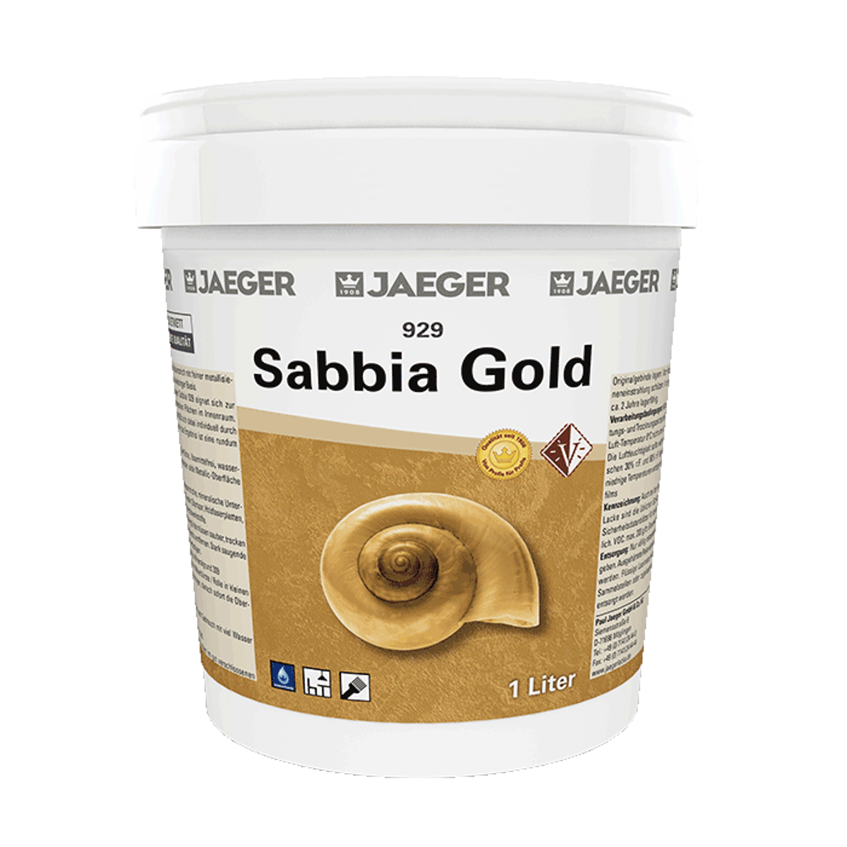 Jaeger Sabbia gold 1,0 lt 9290700-115 Gold